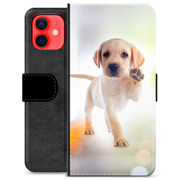 iPhone 12 mini Premium Plånboksfodral - Hund Animerad