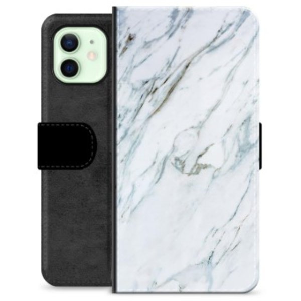 iPhone 12 Premium Plånboksfodral - Marmor Animerad