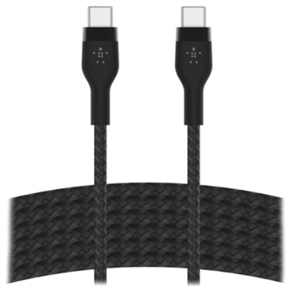 Belkin BoostCharge Pro Flex USB-C / USB-C Kabel 60W - 3m - Svart Svart