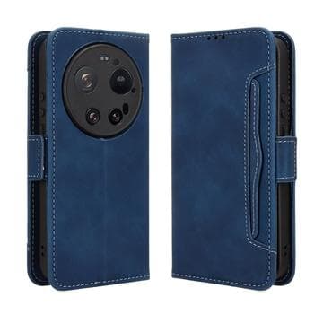 Xiaomi 17 Ultra plånboksfodral för korthållare - Blå Blå