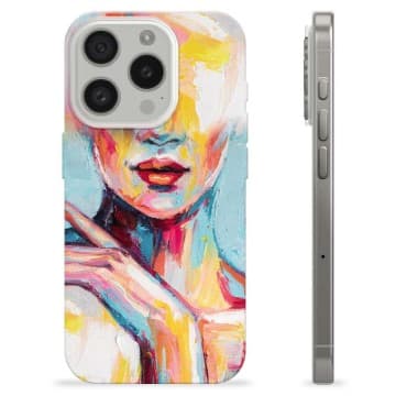 iPhone 15 Pro TPU-Skal - Abstrakt Porträtt Animerad