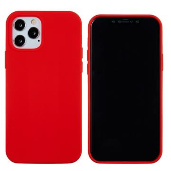 iPhone 12 Pro Max Liquid Silikonskal - Röd Röd