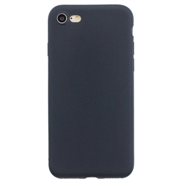 Anti-Fingeravtryck Matt iPhone 7/8/SE (2020)/SE (2022) TPU-... Svart