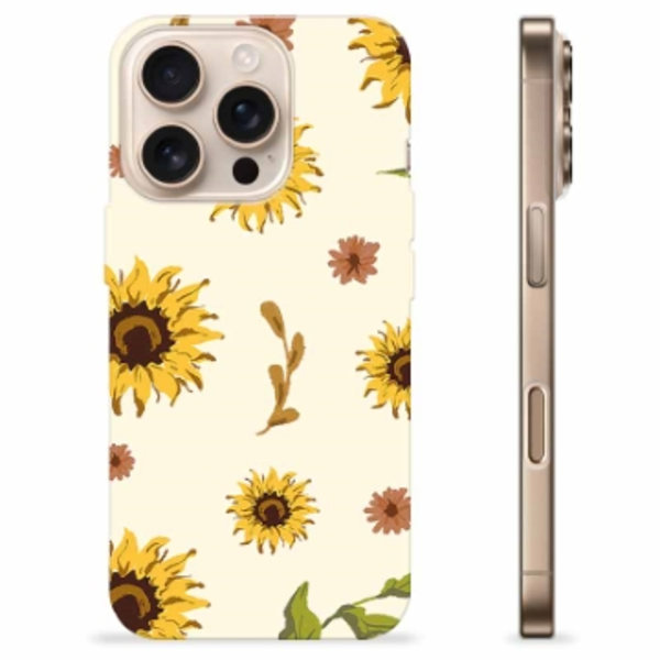 iPhone 16 Pro TPU-Skal - Solrosor Animerad