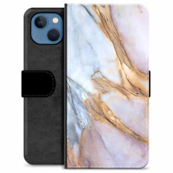 iPhone 13 Premium Plånboksfodral - Elegant Marmor Animerad