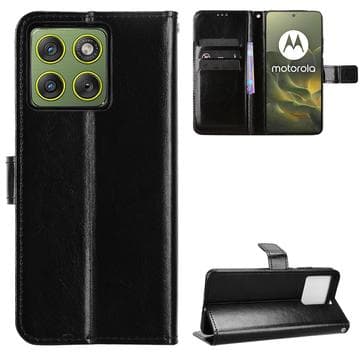 Motorola Edge 70 Plånboksfodral med Stativ - Svart Svart