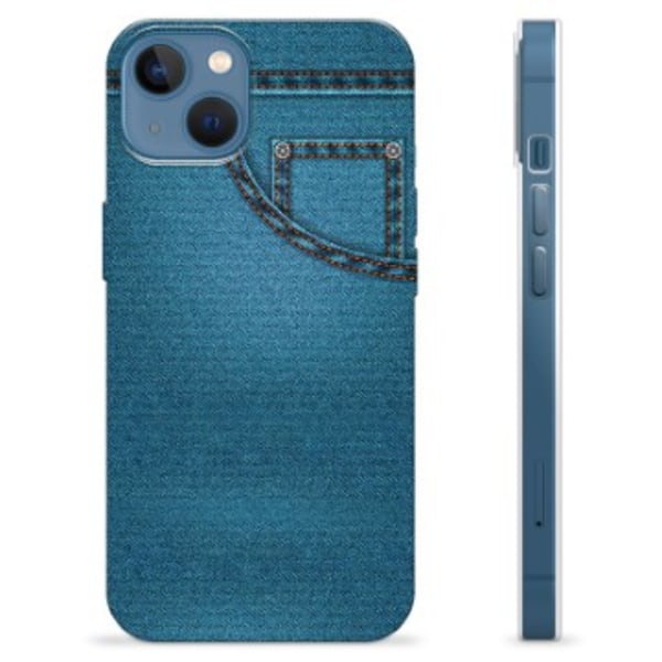 iPhone 13 TPU-Skal - Jeans Blå
