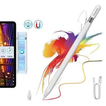 P24 Pro Magnetisk laddningspenna för iPad - Vit Vit