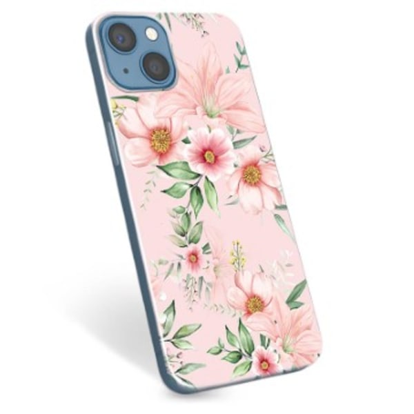 iPhone 13 TPU-Skal - Vattenfärg Blommor Animerad