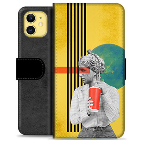 iPhone 11 Premium Plånboksfodral - Retro Konst Animerad