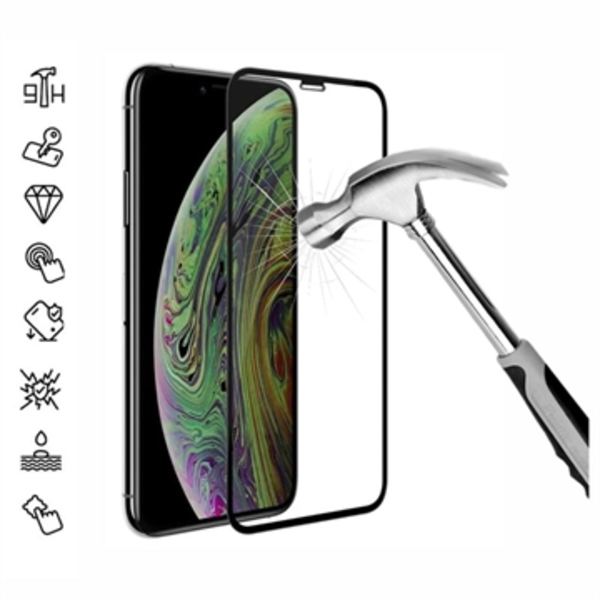 iPhone 11 Pro/XS 9D Heltäckande Härdat Glas Skärmskydd -... Svart