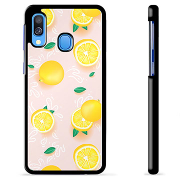 Samsung Galaxy A40 Skyddsskal - Citronmönster Animerad