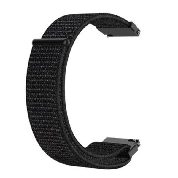 Garmin Forerunner 265S/255S/venu 2S Nylonarmband med... Svart