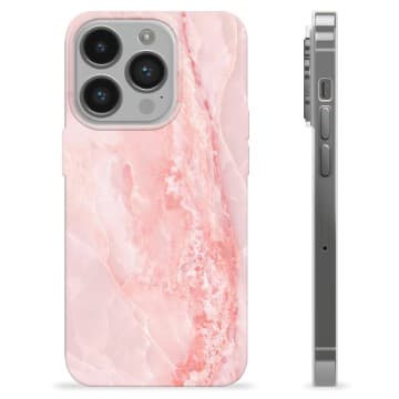 iPhone 14 Pro TPU-Skal - Rosmarmor Tvåfärgad