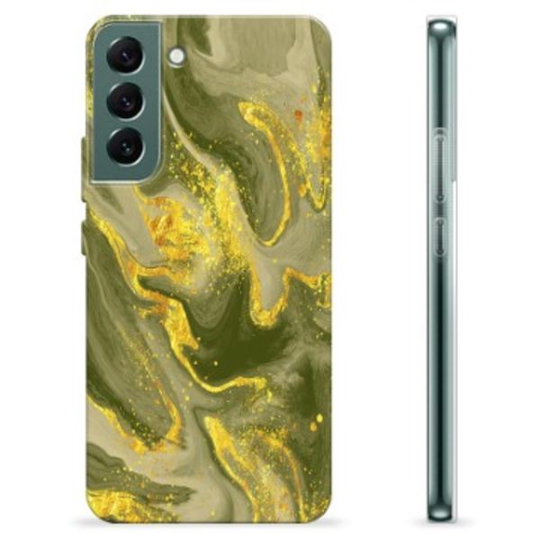 Samsung Galaxy S22+ 5G TPU-Skal - Olivmarmor Tvåfärgad