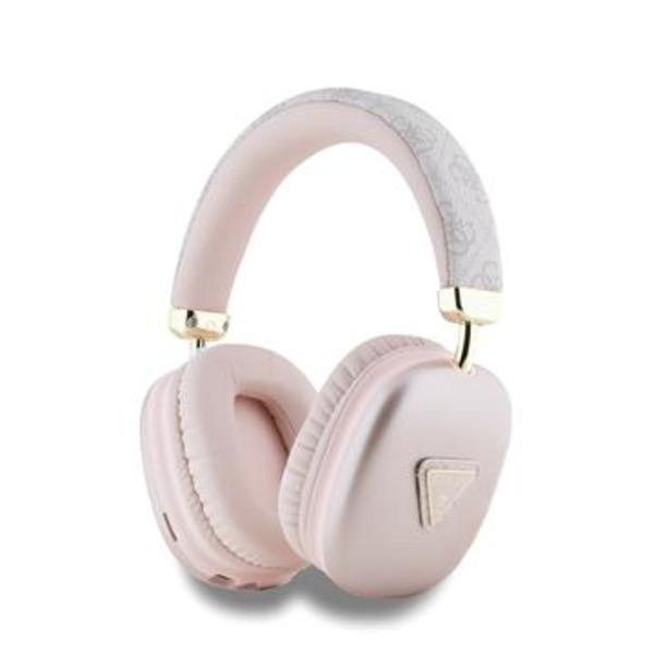 Guess 4G Bluetooth-hörlurar med triangellogo - Rosa Rosa