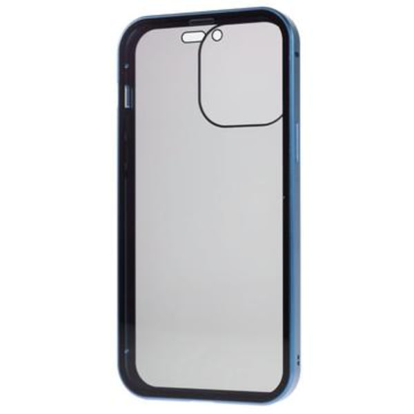 iPhone 16 Pro Max Magnetiskt Skal med Härdat Glas - Privacy... Silver