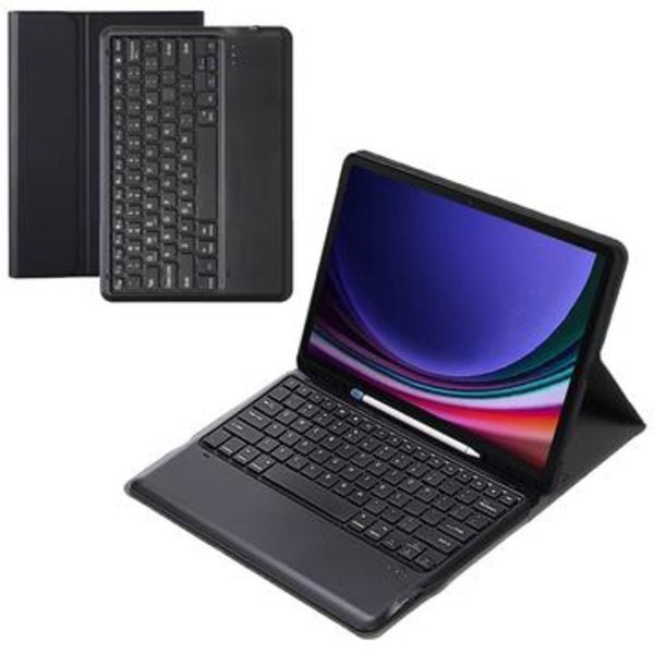 Samsung Galaxy Tab S9+ Fodral med Bluetooth-tangentbord - Svart Svart