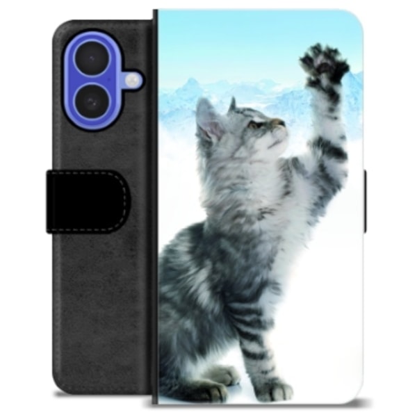 iPhone 16 Premium Plånboksfodral - Kat Animerad