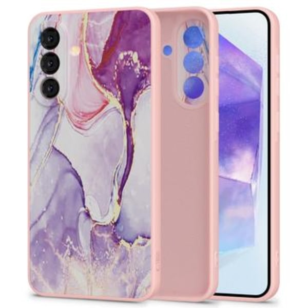 Samsung Galaxy A56 Tech-Protect Icon Silikonskal - Marmor Färgrik