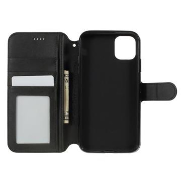 iPhone 11 Azns Plånboksfodral med Stativfunktion - Svart Svart