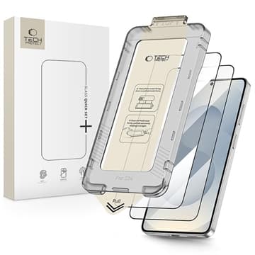 Samsung Galaxy S26 Tech-Protect Quick Set+ 2-pack skärmskydd... Svart
