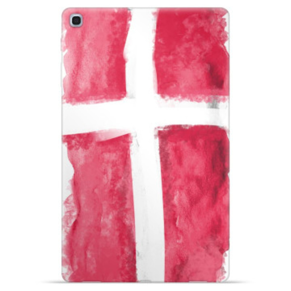 Samsung Galaxy Tab A 10.1 (2019) TPU-skal - Dansk Flagga Animerad