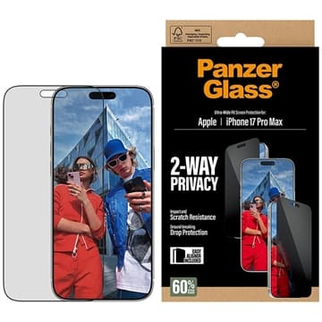 iPhone 17 Pro Max PanzerGlass Ultra-Wide Fit EasyAligner 2-... Svart