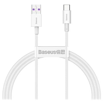 Baseus Superior Series USB-C Data & Laddningskabel - 66W, 2m... Vit