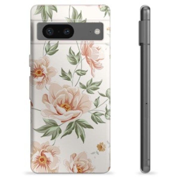 Google Pixel 7 TPU-Skal - Blommig Animerad