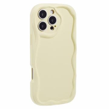 iPhone 16 Pro Max Candy Color Wavy TPU-Skal - Gul Gul