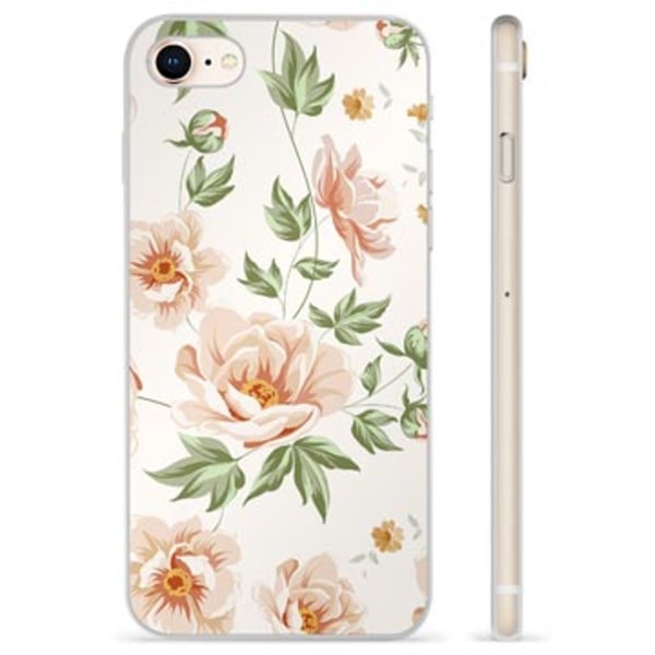 iPhone 7/8/SE (2020)/SE (2022) TPU-Skal - Blommig Animerad