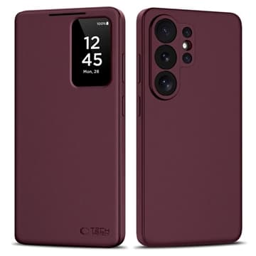 Samsung Galaxy S26 Ultra Tech-Protect Smart Clear View Flip... Röd