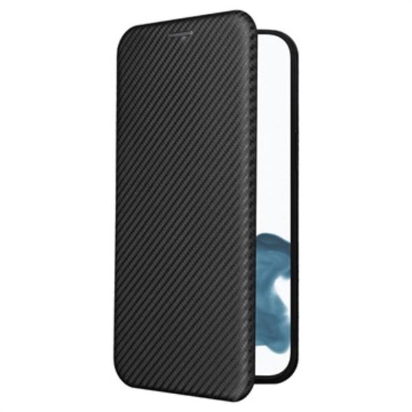 iPhone 14 Pro Flipfodral - Kolfiber - Svart Svart