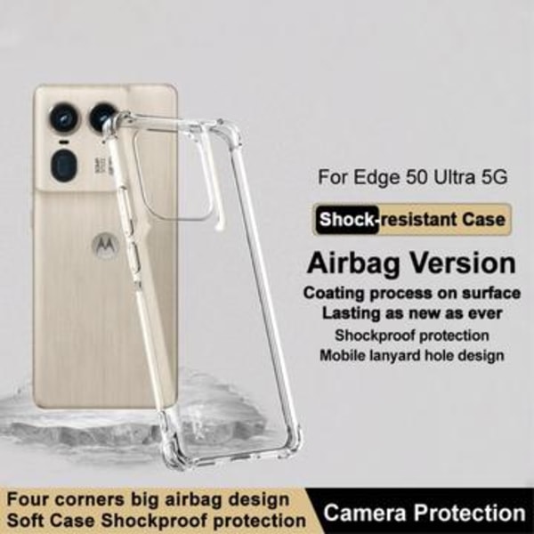 Motorola Edge 50 Ultra/Moto X50 Ultra Imak Drop-Proof TPU-... Genomskinlig