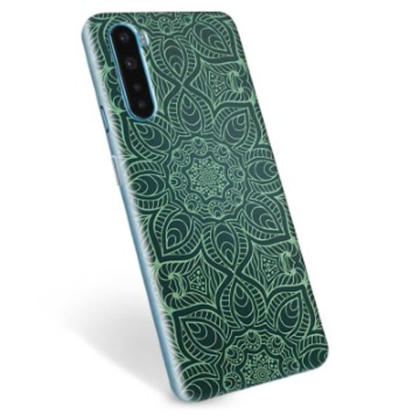 OnePlus Nord TPU-Skal - Grön Mandala Animerad