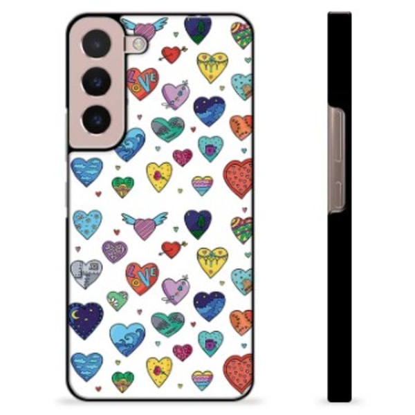 Samsung Galaxy S22 5G Skyddsskal - Hjärter Animerad