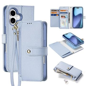 iPhone 17 Dux Ducis Lawa plånboksfodral i läder med... Blå