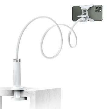 Flexibel iPhone-hållare för bord och säng från Ugreen - Vit Vit