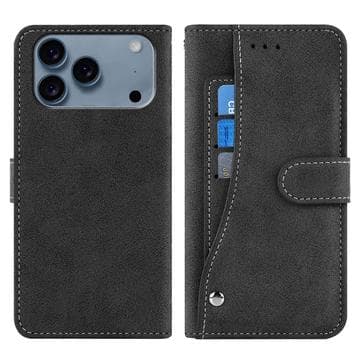 iPhone 17 Pro Max Elegant retro plånboksfodral med roterande... Svart