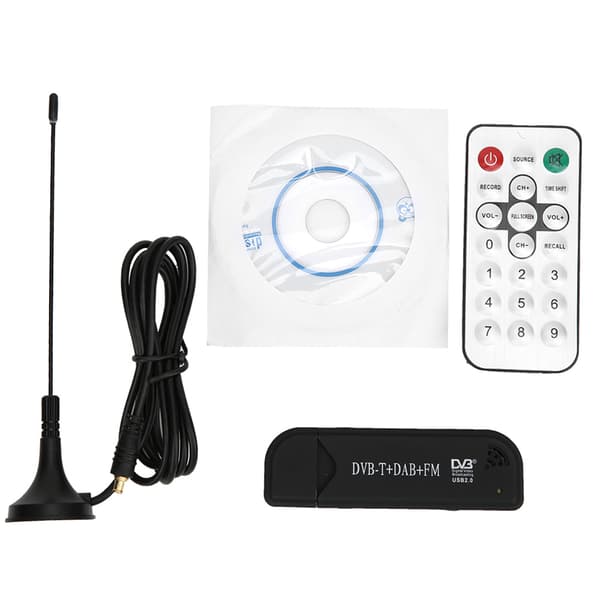 USB DVB-T FM SDR Dongle til Digital TV-modtager RTL2832U