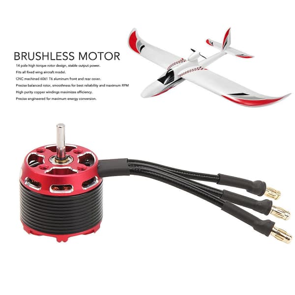 C3530 børsteløs motor, outrunner børsteløs motor for RC-fly, seilfly og fly, V2-versjon 1700KV