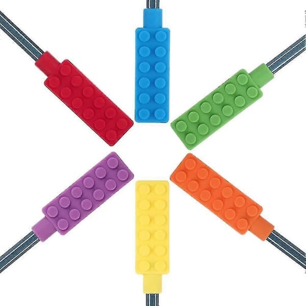 Tuggbara Penn Topper Sensoriska Fidget Toppers För Barn, Behov, 6-pack (Fww)