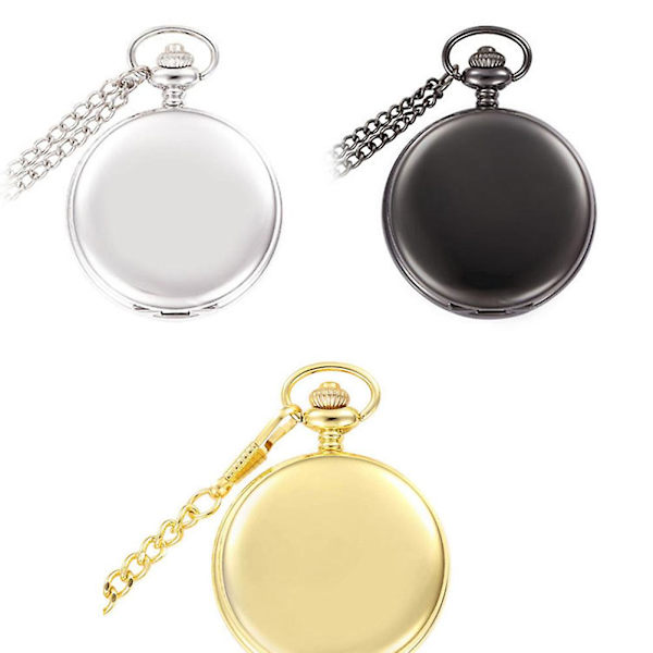 Herrar Fickur - Retro Snygg Fickur - Fickur för Män Silver [fw Silver 4.5*4.5cm