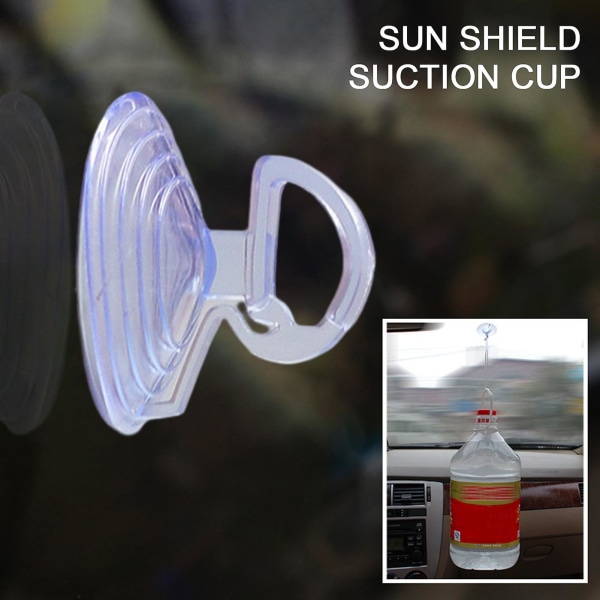 20 st sugkopp stark sugkraft solskydd stansfri 3,5 cm bilsolskydd transparent sugkopp krok för hem fw Transparent