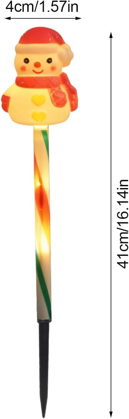 Solar julelyslenke, 5 LED, snømann, stemningsbelysning (W)