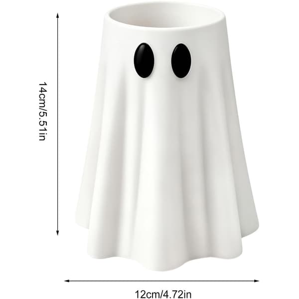 Dekorative spøgelsesærmer til Halloween-dåser, genanvendelige og søde, 3D-printet. (W)