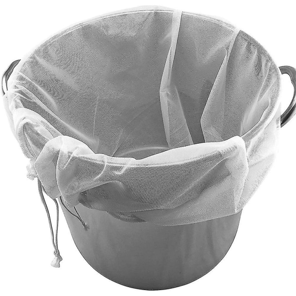 FW Øl Hjemmebrygget Filterpose Til Brygning Malt Kogende Vørter Mash Sigteværktøj Mesh Nylon Mad Sigtepose Nøddemælk Juice Filter 7.8 x 11.8 inch