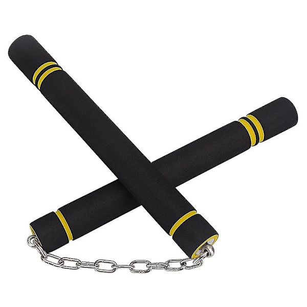 Kampsport Nunchaku Barn Vuxen Svampsutrustning Träningspraktikpinne Träning Övning Bekväm Dekorativ Nunchaku [FW] Black