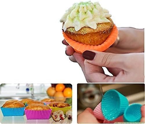 Silikoneforme til muffins og cupcakes, 36-pak, genanvendelige, non-stick